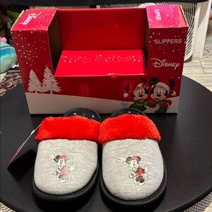 Disney Minnie Mouse Slippers NIB